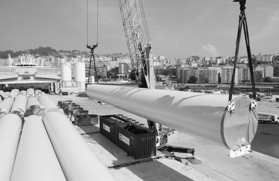 First steps in wind energy logistics